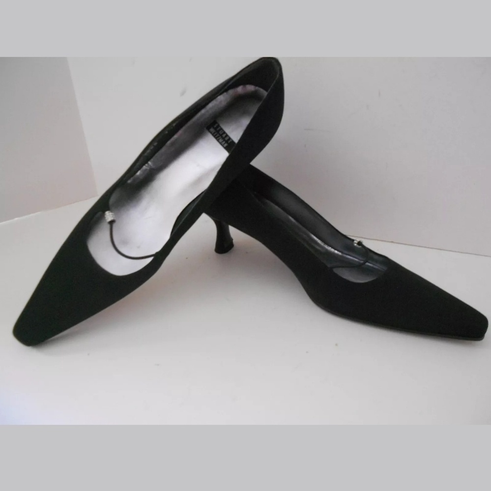 STUART WEITZMAN MARY JANE RHINESTONES SHOES 7.5AA